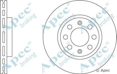 APEC BRAKING dsk2509 -  Тормозной диск